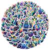 100 Pieces of Cute and Colorful Peacock Graffiti Stickers for Water Cups, Waterproof Phone Decorations, and Cartoon Animal Stickers