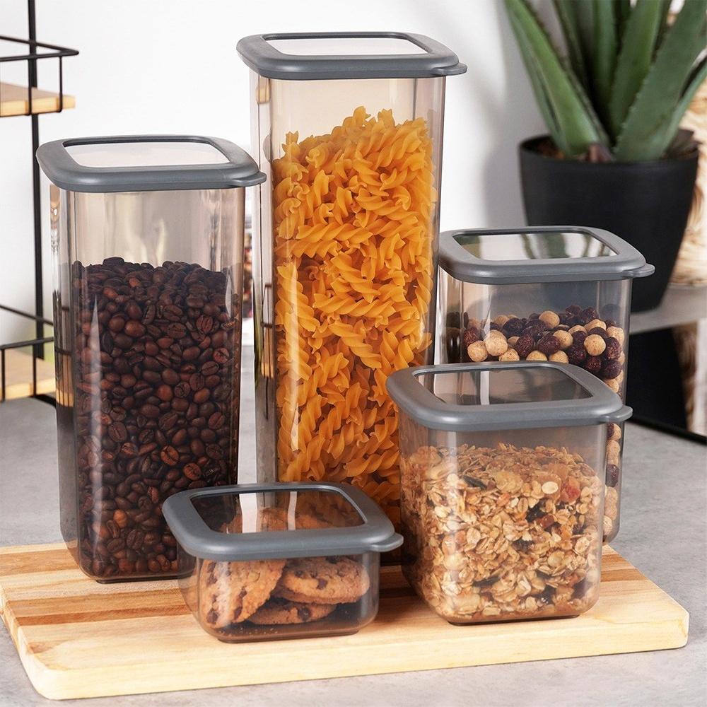 Kitchen Container for Loose Food, Coffee, Sugar, Salt, Pasta 1.2L