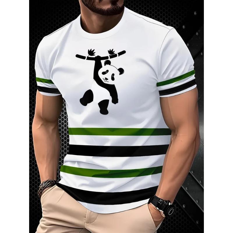 Sommer Herren 3D-Druck Rundhals-T-Shirt