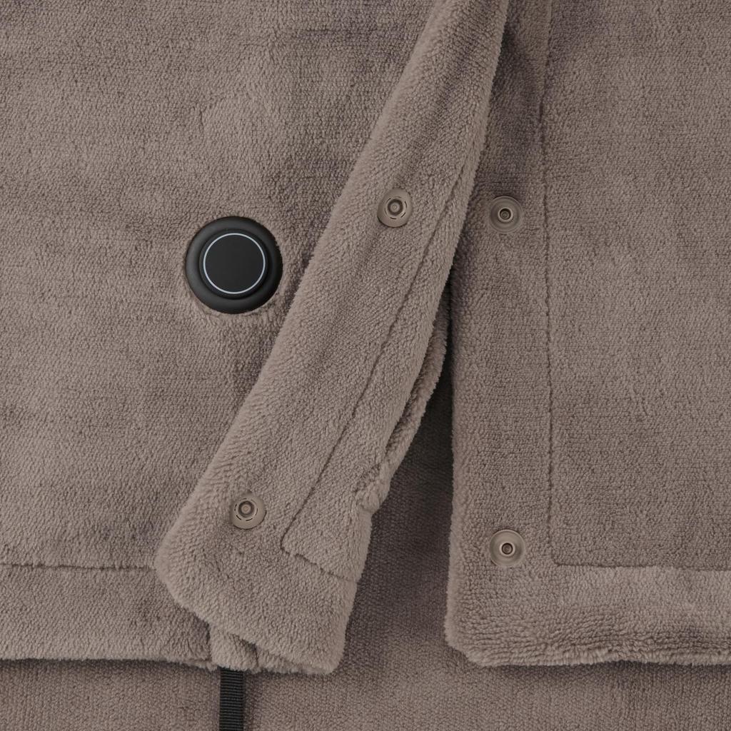 MUJI Washable USB Dark Width 110 x Depth Blanket, Beige, 80cm, MJ-UBL11DBE/84390876