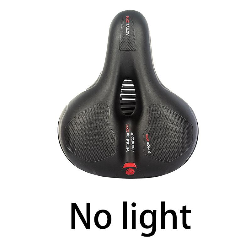 Bicycle Saddle Hollow Breathable Bike Seat MTB Road Bike Saddle Shock Absorbing Comfortable Big Butt Bike Seat Safety Warning