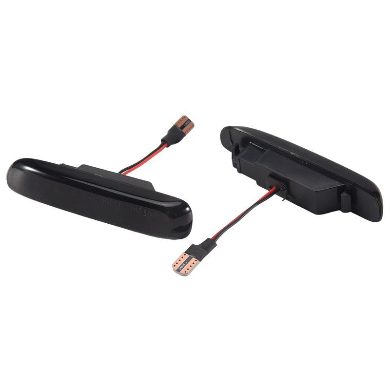 NEW-Car Smoked LED Dynamic Side Marker Light Turn Signal Blinker For BMW 3 Series E46 Coupe1997-2001