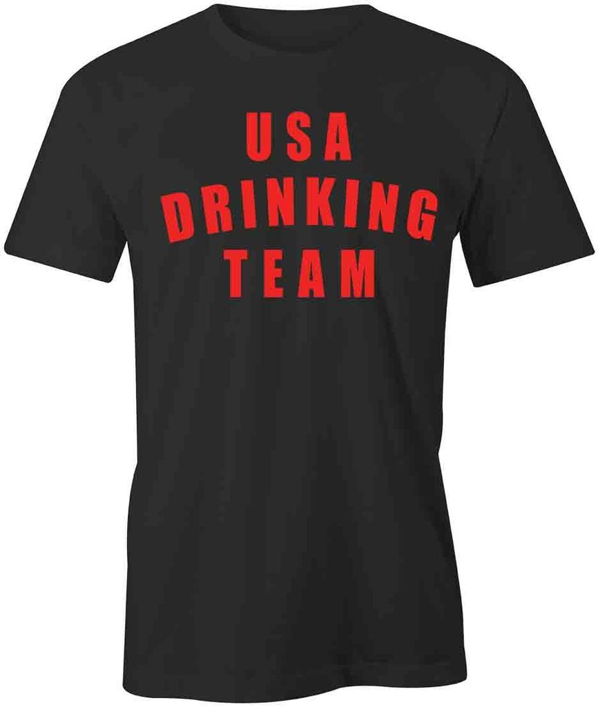 USA DRINKING TEAM TShirt Tee Short-Sleeved Cotton AMERICA CLOTHING S1BSA499