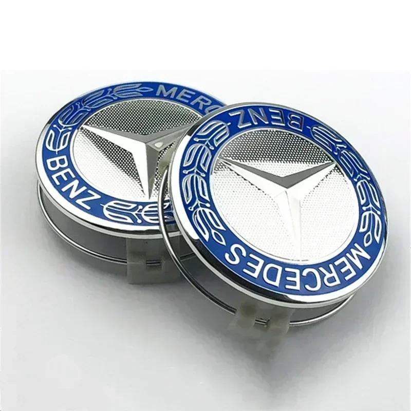 Car Sticker 75mm Car Emblem Wheel Hub Rim Center Cover for Mercedes Benz W203 W204 W205 W209 W210 W211 W212 W176 W166 W163 W221