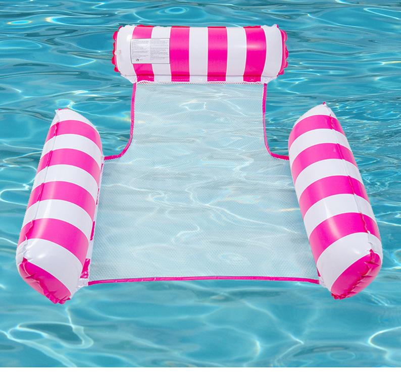 Exclusive Three-Tube Inflatable Water Floating Bed for Adults - Thickened PVC, Foldable Design