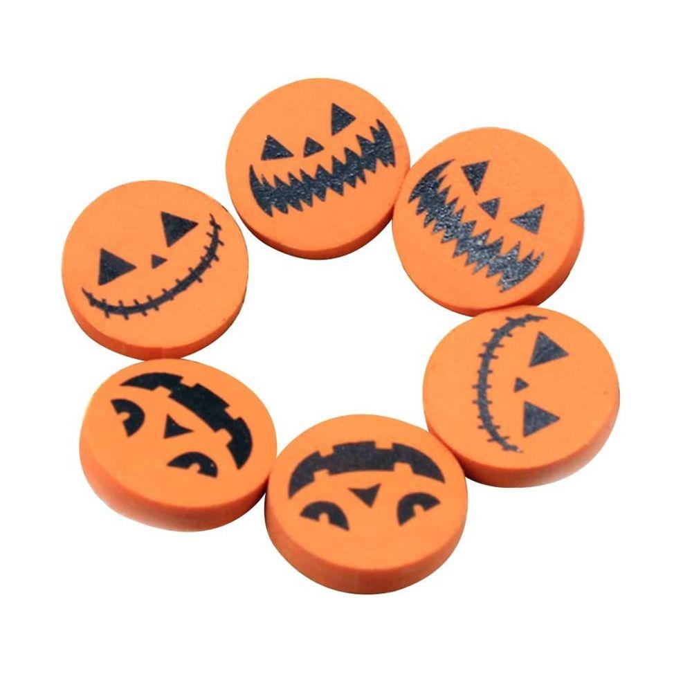 School Without Leaving Any Trace Pumpkin Eraser Correction Supplies Pencil Rubber Halloween Eraser