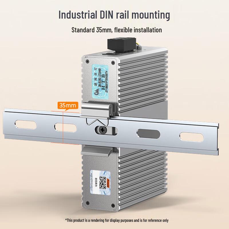 netLINK HTB-6000 Series Industrial DIN Rail Fiber Optic Ethernet Switch