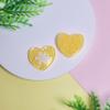 Hot Selling 100Pcs/Bag Transparent Love Heart Flatback Resin Cabochons Beads Sweet Heart Charms for Valentine's Day Party Decor