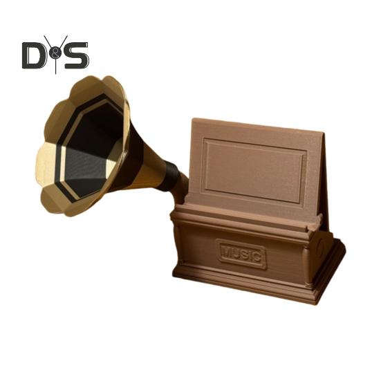 

Подставка для телефона с усилителем звука, универсальная подставка для мобильного телефона с мини-мегафоном, натуральный держатель для усилителя звука для большинства мобильных телефонов C