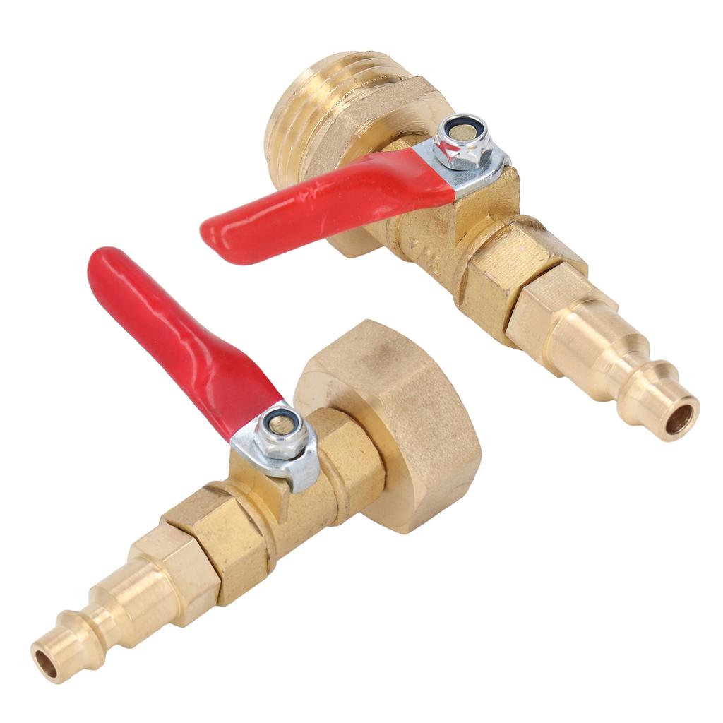 Winterize Blowout Fitting Winterizing Quick Adapter 1/4in Male Quick Connector Antiaging 3/4in Male GHT Thread for RV Yachts