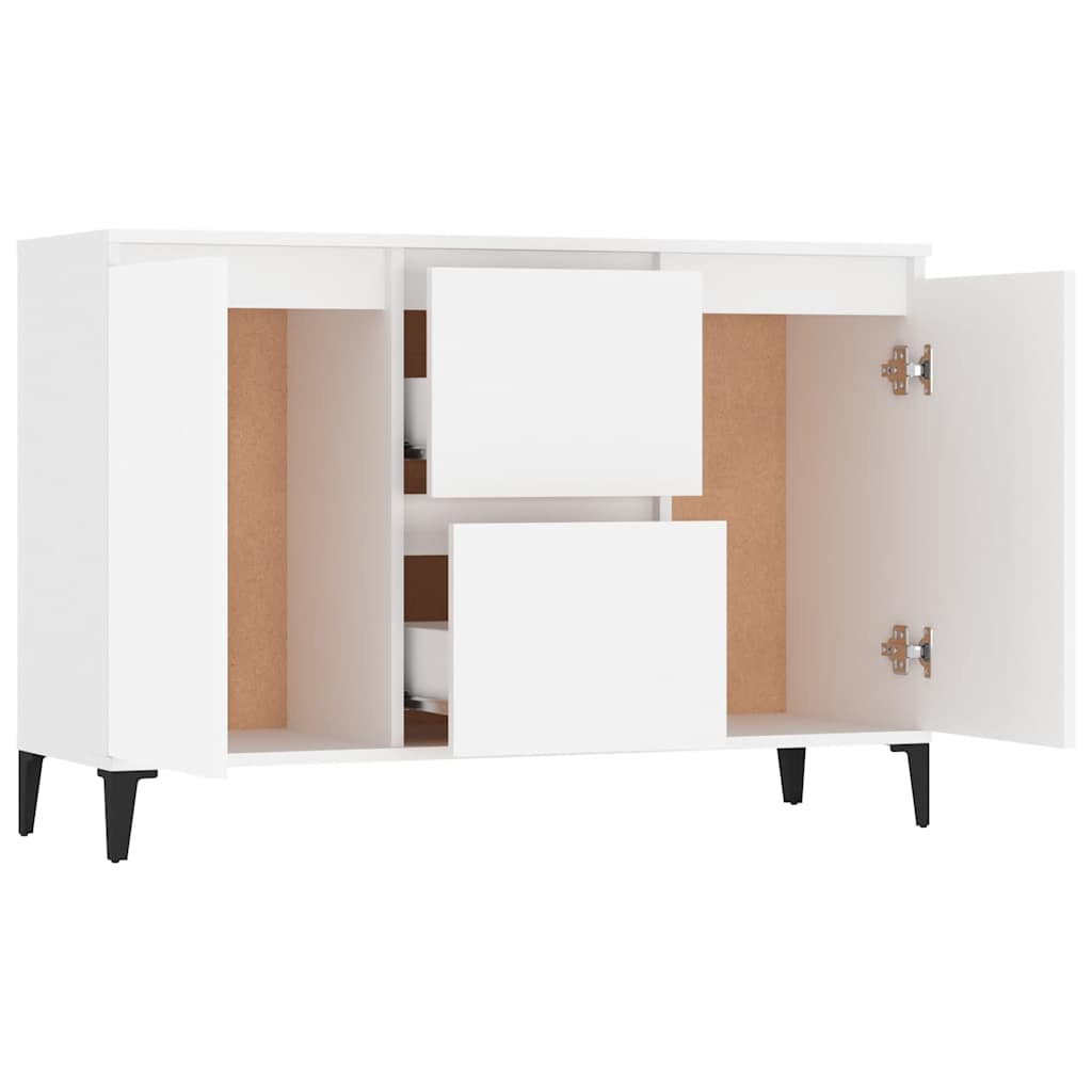 vidaXL Sideboard Weiß 102x35x70 cm Holzwerkstoff