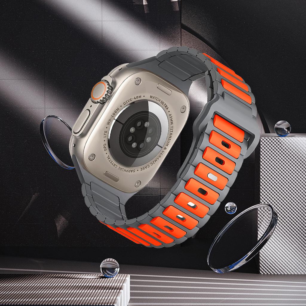 Silicone Strap for Apple Watch Band Ultra 49mm 46mm 45mm 44mm 42mm 41mm 40mm Wristband iwatch Series 10 9 8 7 6 SE 5 4 Bracelet