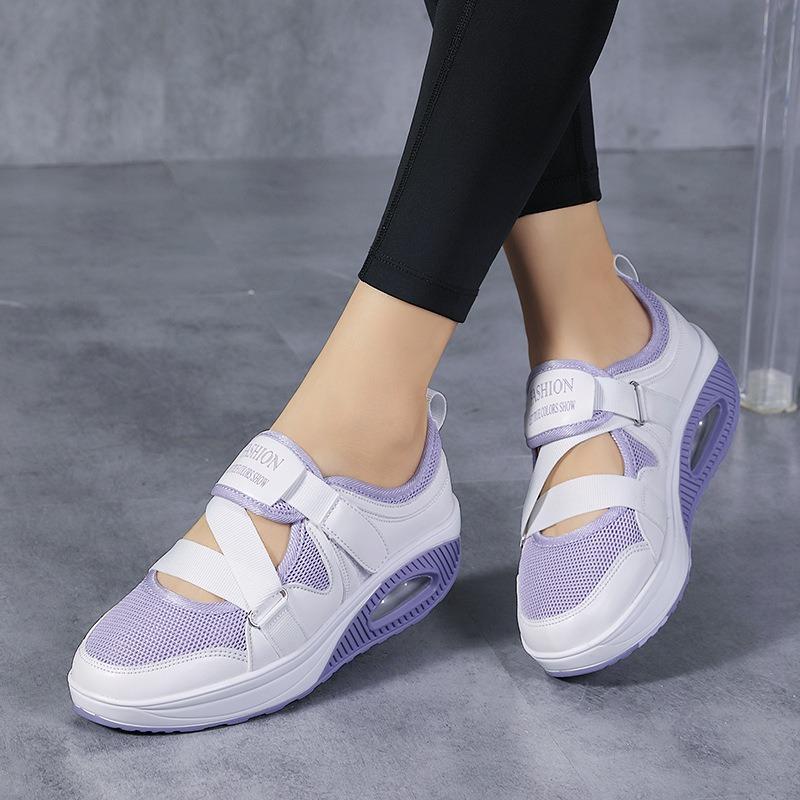 Summer New Mesh Rocking Shoes Hot Sale Large Size Shoes Women's Shoes Air Cushion Color Code