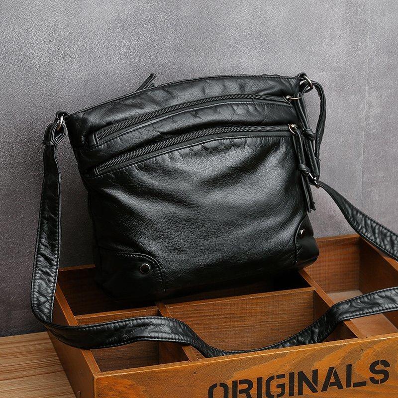 

Retro small bag, new women s bag, European and American trend women s shoulder bag, casual simple messenger bag, special for чёрный