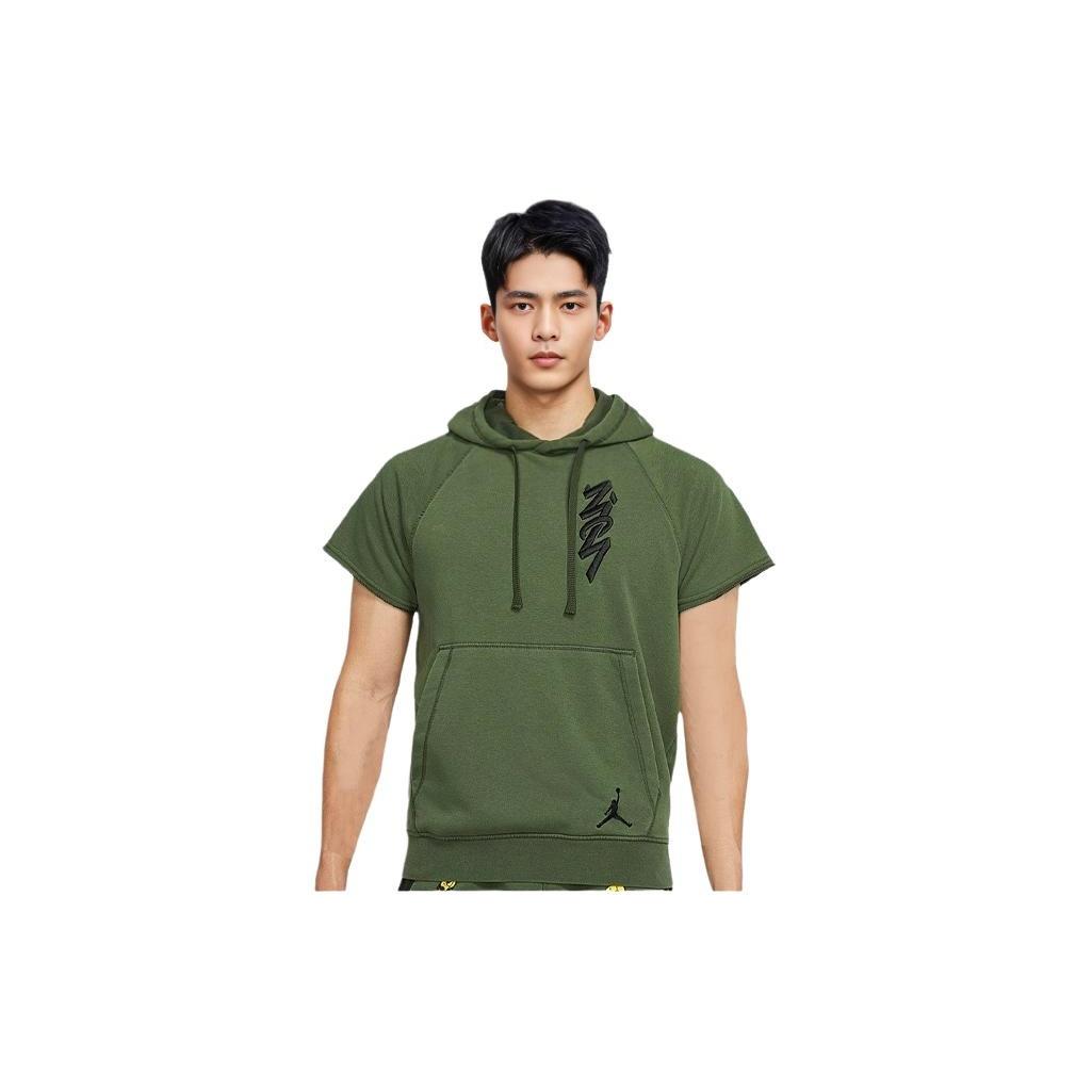 Nike AS M J ZION DF CUTOFF Hoodie CARBON Green Men s DA9843-335 M