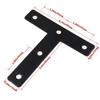 4PCS T Shape Corner Brace, Metal Hardware Connectors for Cabinet Chair Table Furniture Repair, No Screws