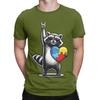 aAutism Racoon Rock On Tism Unisex Unisex Kids Funny Graphic 100 Cotton TShirt aAutism Racoon Tops Tees For Unisex
