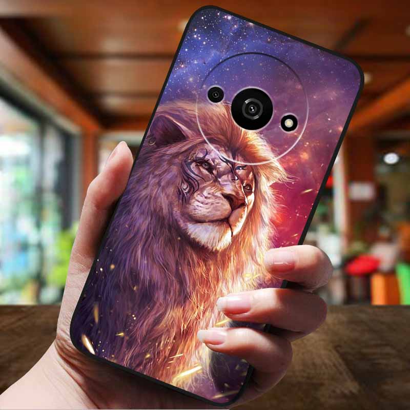 Für Xiaomi Redmi A3 Hülle Niedliche Cartoon Anti-Klopfen Silikon Weiche TPU Rückseite für Redmi A3 pro 4G Handyhülle A 3 RedmiA3 Funda