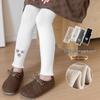 2025 New Korean-Style Girls' Fashion Leggings - Autumn/Winter, Medium-Thickness, Brushed Fleece, Warm Long Pants
