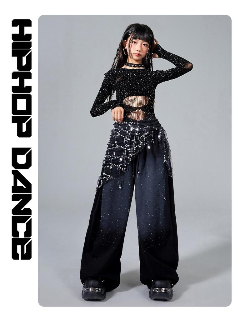 Trendy Kids' Jazz Dance Clothing: Cool Fashion for Girls' Group Performances & Festive Shows