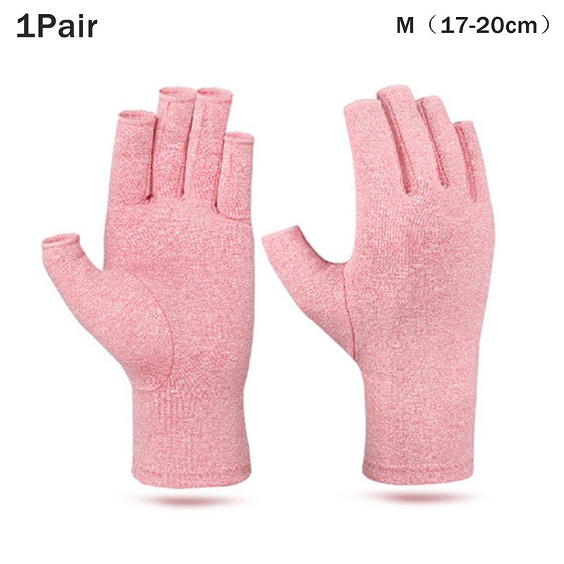 Therapy Compression Arthritis Gloves for Men Half-Finger Wrist Support Hand Joint Pain Relief Health Care Compression Gloves