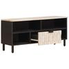 TV Stand with White Washed Surface 100 x 33 x 46 cm