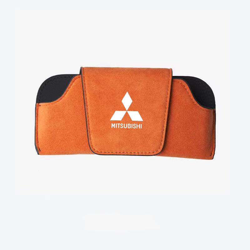 Auto Zonnebrilhouder Multifunctionele Brillen Kaarthouder Zonnebrillenbakje voor Mitsubishi L200 ASX Pajero Outlander Ralliart Eclipse EVO