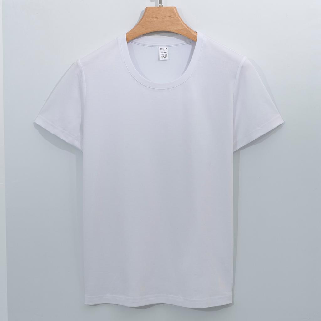 T-shirt for Women's Summer Short-sleeved Round Neck Solid Color 220g Modal Pullover Women's T-shirt