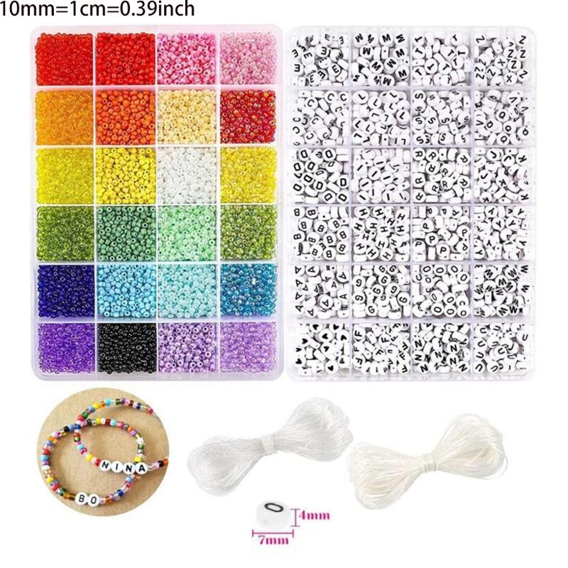 Assorted Beads For Crafts  Beads for Bracelets Colored Small Glass Beads for Bracelets Jewelry Making Crafts