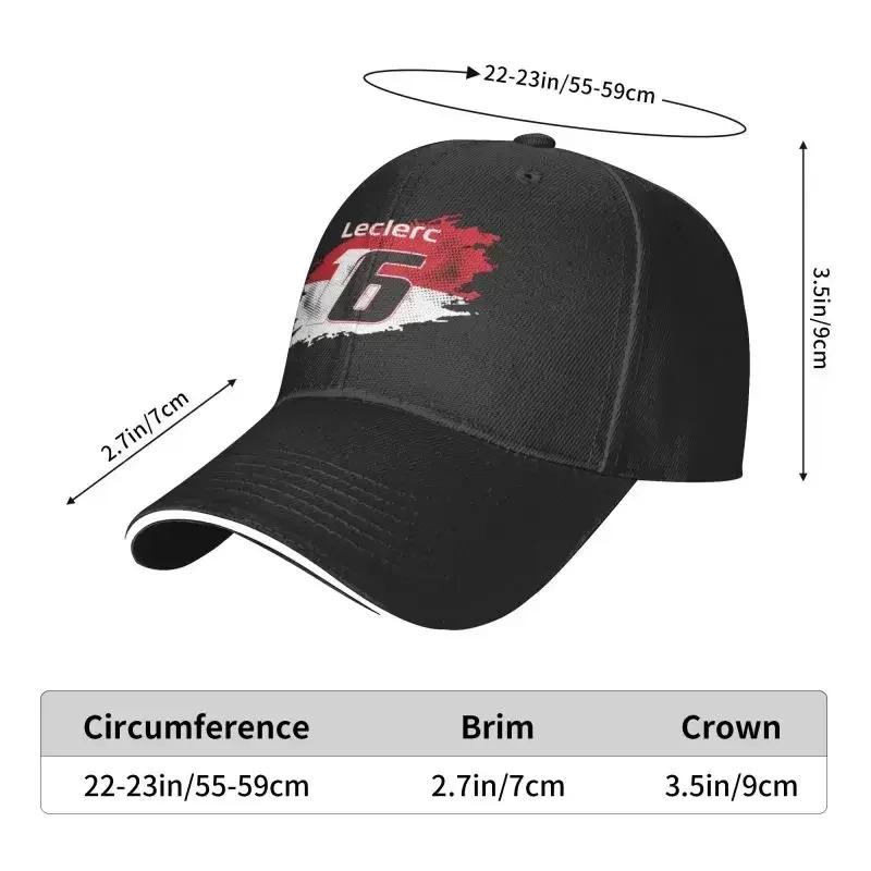 Cappellino da Baseball Sportivo Cool Charles Leclerc 16 per Uomo Donna Personalizzato Regolabile Unisex Cappello da Papà Outdoor