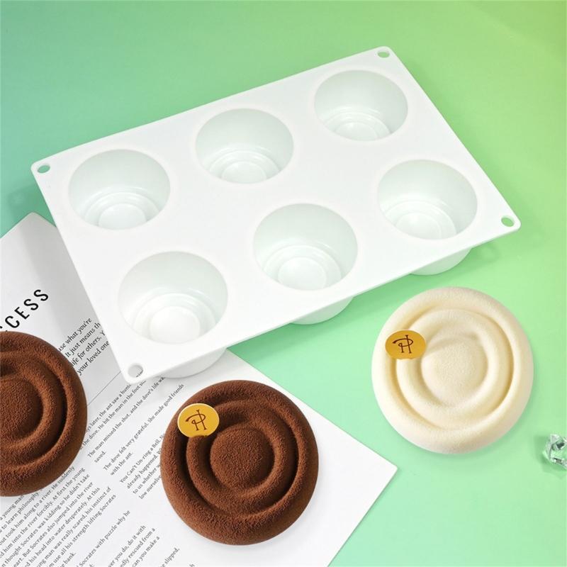 Chocolate Molds Cylinder Shape Silicone Molds Mousses Cake Decorating Molds Baking Tool for Mousses Cake, Pastry