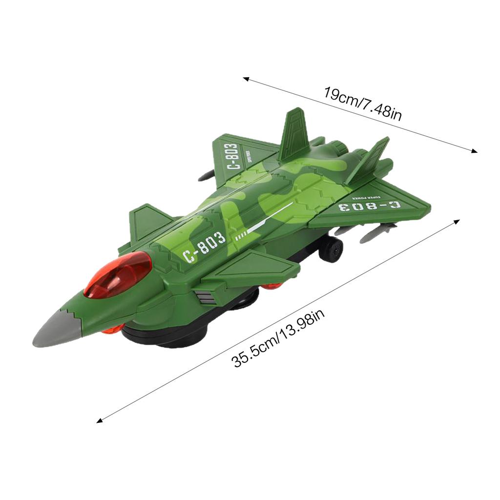 Electric Fighter Jet Toy for Kids 360° Rotation Stunt Model with Lift-Off Feature Durable ABS Plastic Remote Control Gift