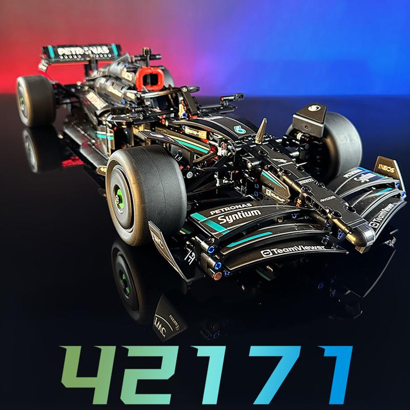 

Технические строительные блоки AMG Fomula F1 W14 E Performance, гоночный автомобиль, 1642 шт., 42171, строительные кирпичи, игрушка в подарок для детей