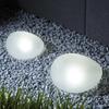 LED Solar Stone Light Solar Powered Waterproof Outdoor Waterproof Lantern Decorative Frosted Glass Ground Lamp Pathway