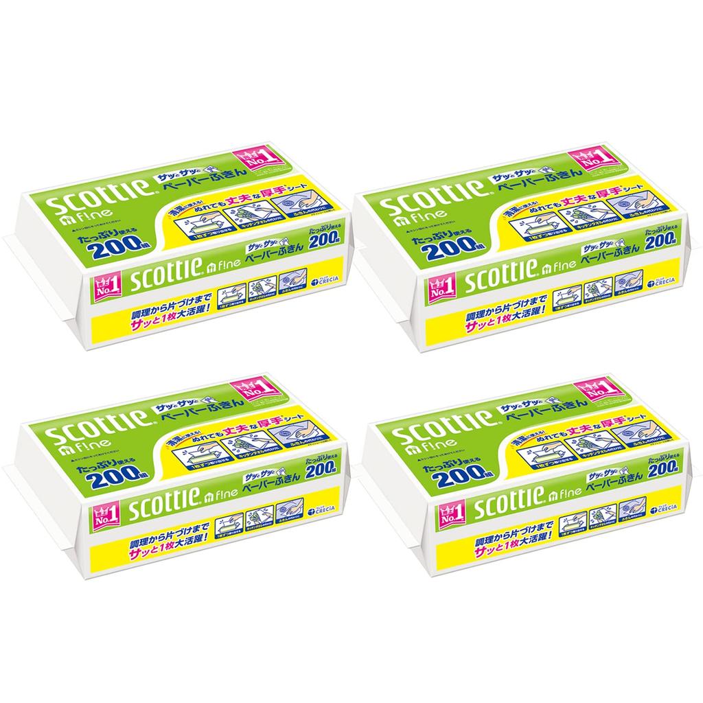 Papírová utěrka Scotty Quick and Quick 400 listů x 4 sada [Hromadný nákup] (200 sad)