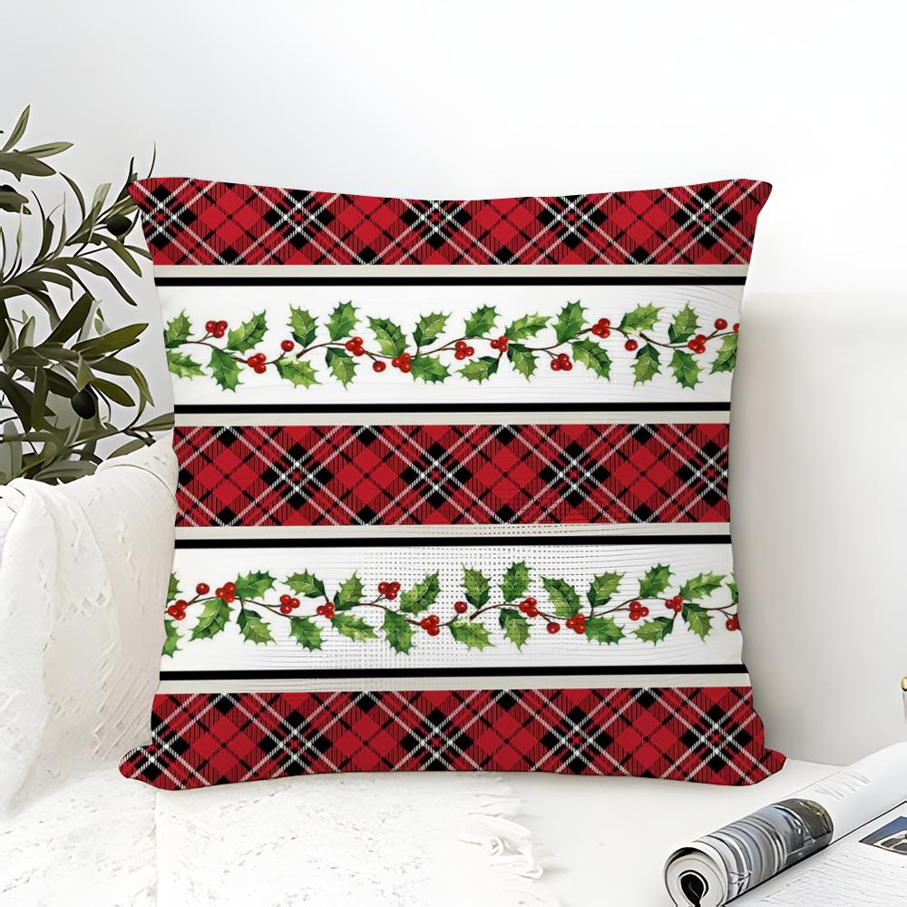 Snowflakeshaped treelike striped pattern Pillow Case linen pillow case sofa home decor cushion cover cushion cove