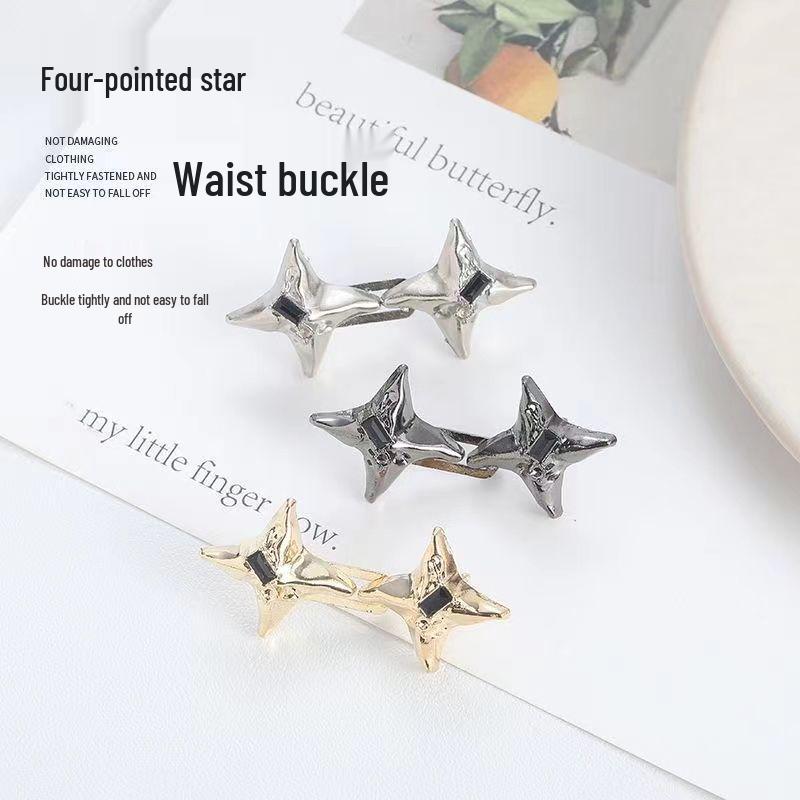 

[Новинка] Модный эластичный регулируемый джинсовый пояс для утягивания талии - Не требует пробивания отверстий Four Star Waist Buckle - Random Color - 4 Pairs