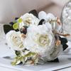 30cm Europäische Künstliche Pfingstrosen Blumen Seidenhortensie Rose Wohnzimmer Hausgarten Hochzeit Brautstrauß Partydekoration