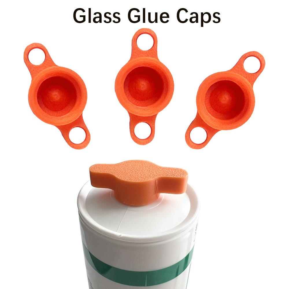 3PCS Glass Glue Caps - Durable Plastic Sealing Caps for Standard Glue Bottles, Portable Decoration Tools, tool accessories