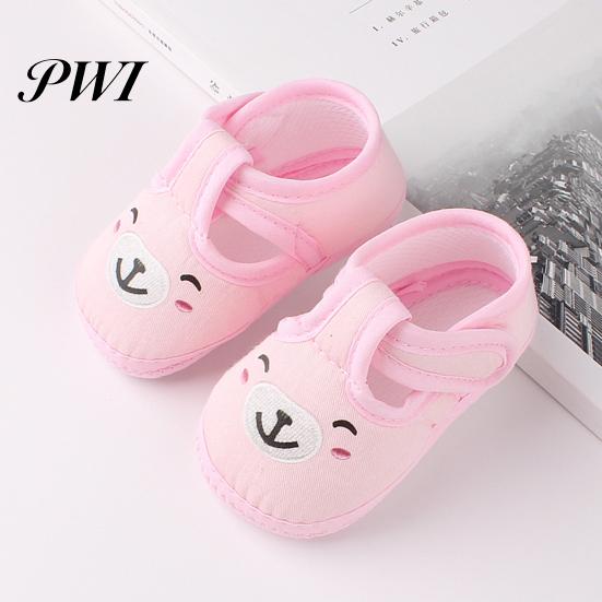 Girl Boy Cartoon Bear Breathable Anti Slip Baby Toddler Prewalker Flat Shoes