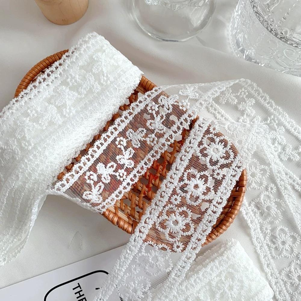 Edge Ribbon Wrinkle Embossment Ribbon Hollow Lace Sewing Clothes Materials Wrapping Supplies