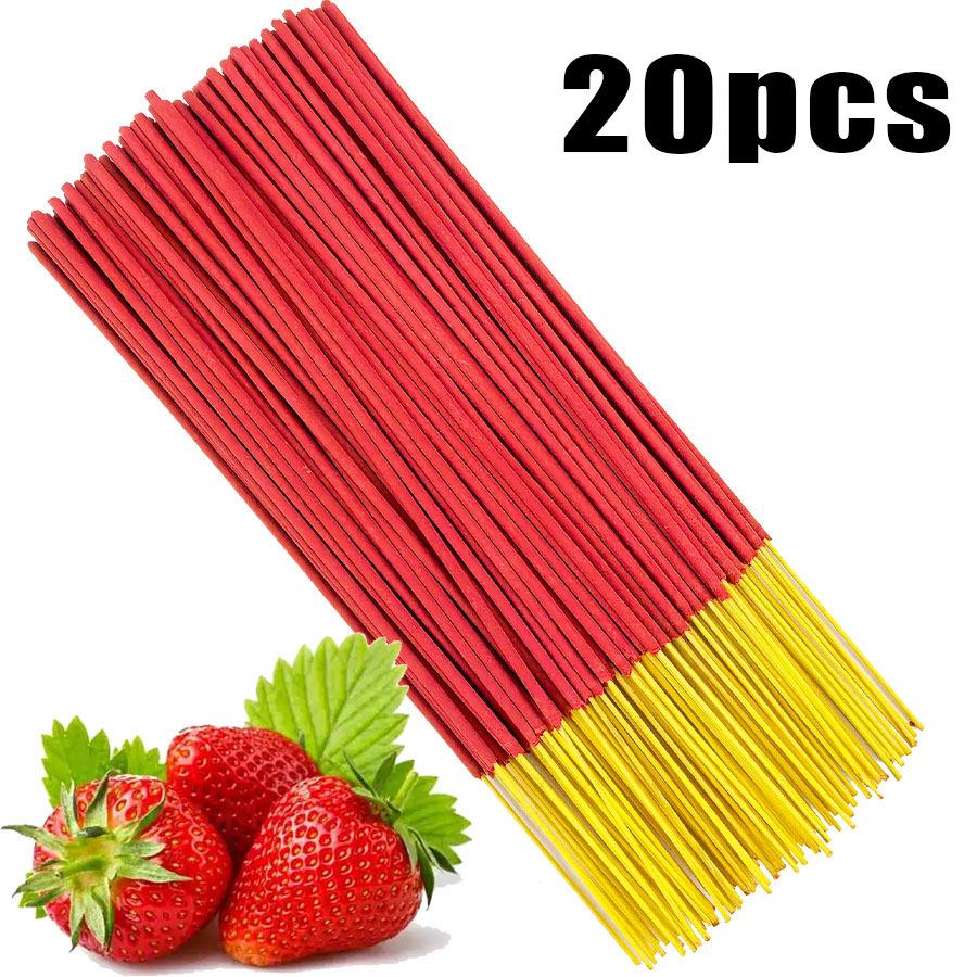 25cm Strawberry Bamboo Incense Sticks for Indoor Home Aromatherapy