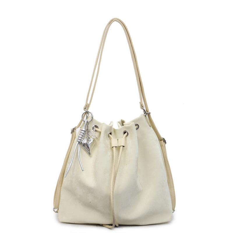 

Сумка большой вместимости для женщин, летняя, повседневная, на одно плечо, через плечо, для поездок на работу, сумка-ведро, многофункциональный рюкзак One size