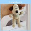 Adorable Plush Dog Keychain Soft Stuffed Animal Bag Charm Cute Toy Gift 14cm