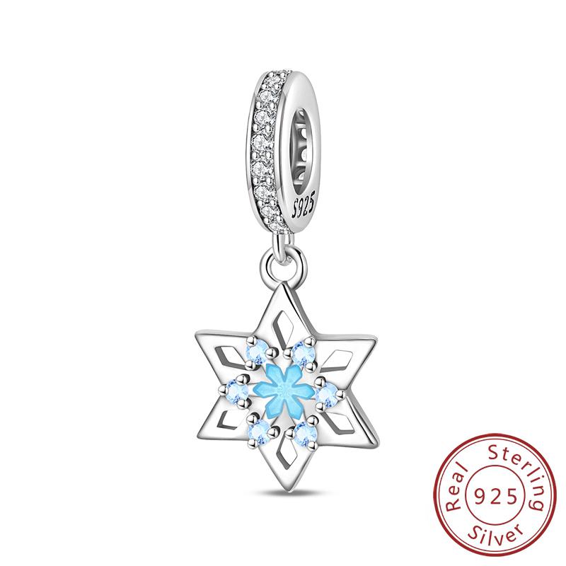 925 Silver Element Charms Beads Water Ice Fire Wind Pendants for DIY Bracelets Fine Jewelry Making