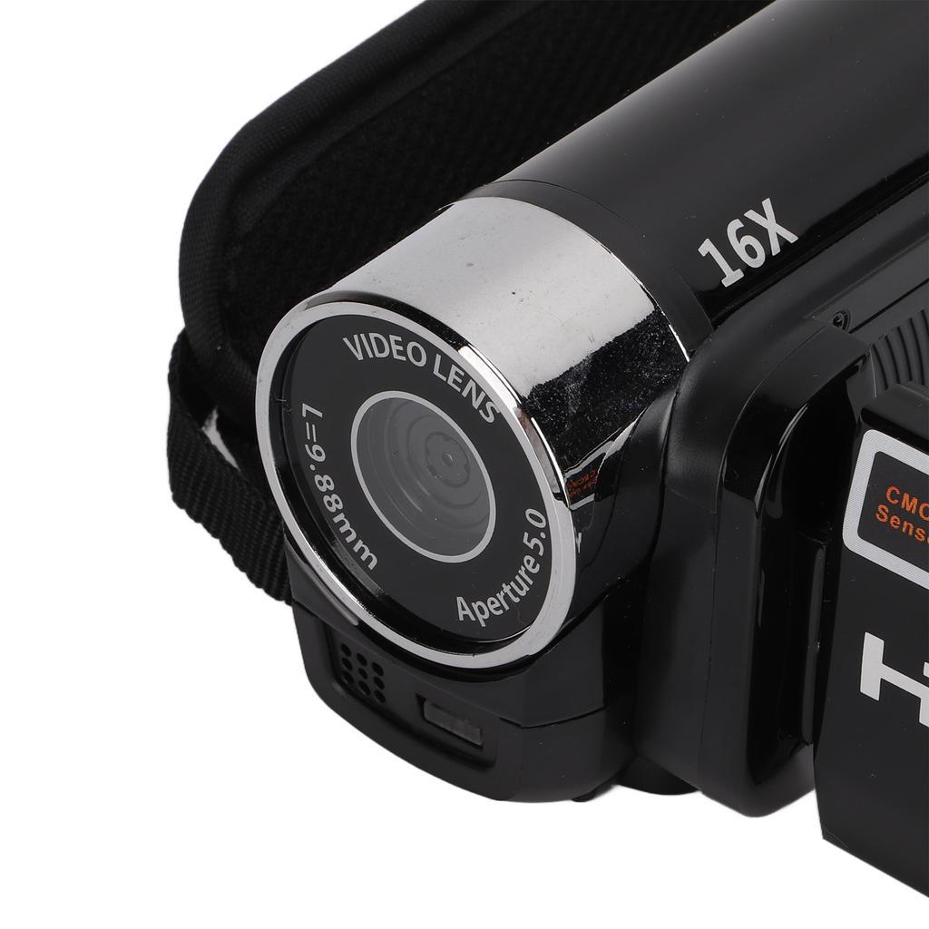 Videokamera Camcorder Full HD Kamera Recorder 270 Grad Drehung 2,7 Zoll Farbbildschirm 16x Zoom Digitale Camcorder