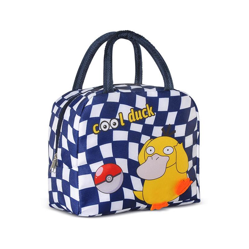 Cute And Fun Cartoon Style Oxford Cloth Bento Bag With Pearl Cotton And Aluminum Foil Material