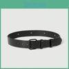 Bow Metal Style Buckle Belt With Circular Embellishments Casual Jeans Pants
