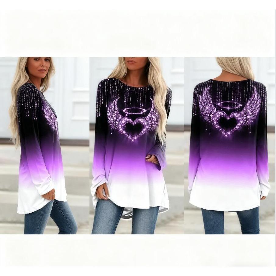 S-5XL Women Autumn and Winter Clothes Casual Long Sleeve Tops Ladies 3D Printed Shirts Loose Tunic T-shirts Pullover Blouses