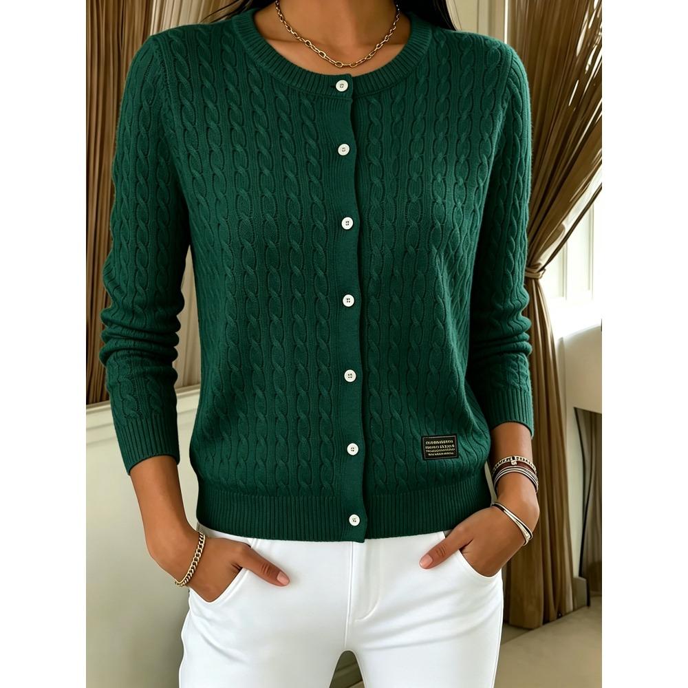 **Cardigan da Donna a Maglia con Bottoni, Color Block, Design con Bavero, Giovanile, Versatile, Manica Lunga, Comodo, Stile Casual, Maglione**